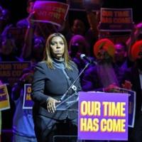 Indicted Trump foe defies president at rally for NY mayoral frontrunner