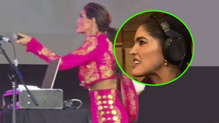 Ana Bárbara estalla y lanza su micrófono en pleno show por inesperado motivo