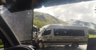 Reportan accidente entre bus de servicio público y camión en la vía Manizales