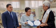 LG Sinha Hands Over Exhibitions belonging to International Buddhist Confederation & National Museum to Kalmyk Museum 