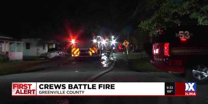 Parker District crews respond to fire at Greenville home