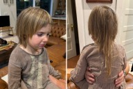 Tears at Dad’s Reaction to Toddler Revealing She Cut Off Her Hair