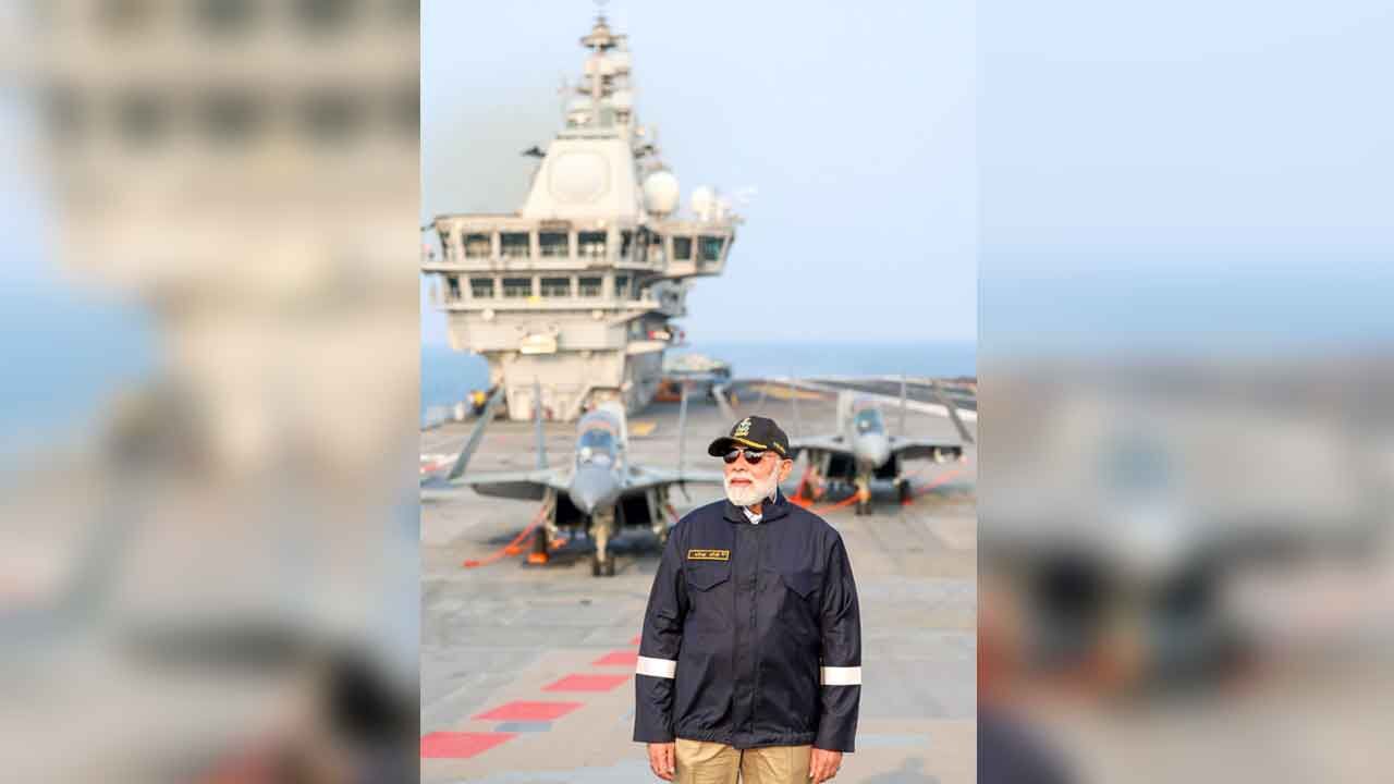 PM Modi hails Swadeshi might with home-grown warships, submarines' induction into Navy