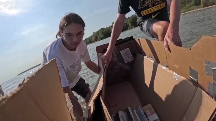 Northport students showcase engineering skills in cardboard boat race