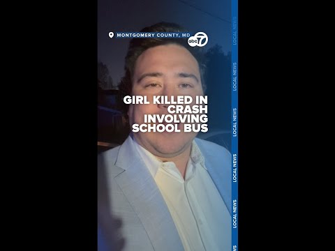Girl killed by school bus while riding bike in Montgomery County