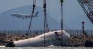 Cargo plane wreckage recovered from Hong Kong waters days after deadly airport crash