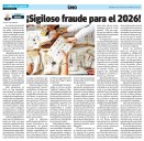 ¡Sigiloso fraude para el 2026!