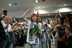 Greta Thunberg lands in Greece among Gaza flotilla activists deported from Israel