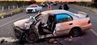 Fuerte choque en la vía corta deja 4 heridos graves