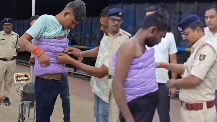 Ganja Wrapped Around Body, Worth ₹2.22 Lakh Seized At Titlagarh Railway Station In Odisha; 6 Arrested