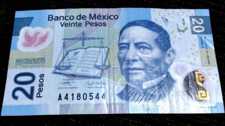 Billete de 20 pesos con la imagen de Benito Juárez está en proceso de retiro