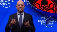 Uh-Oh: World Economic Forum Banner Slips, Revealing HYDRA Logo