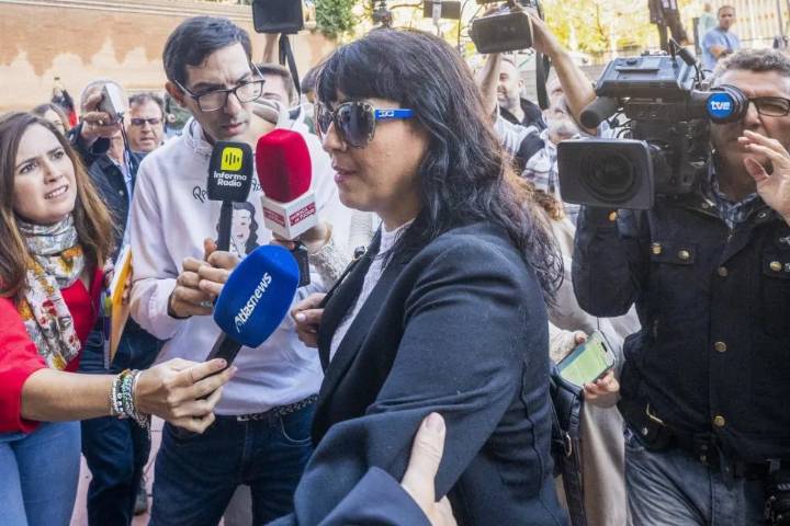 Juana Rivas, antes de declarar en el juicio acusada de sustraer de nuevo a su hijo pequeño: "Estoy tranquila"