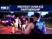 Polk County woman leads protest against law enforcement ICE partnership