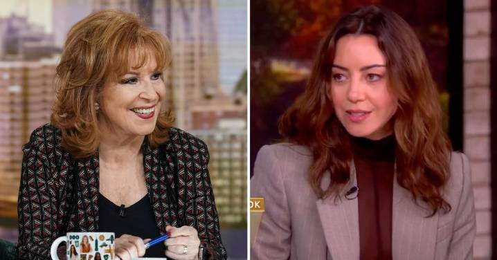 Aubrey Plaza Tells Joy Behar She Was the 'Ghost' the 'View' Star Claimed She Slept With