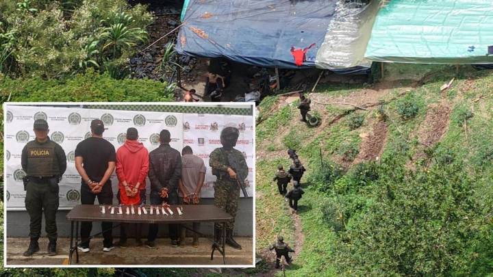 Autoridades desmantelaron socavón de minería ilegal de oro en Girardota, Antioquia