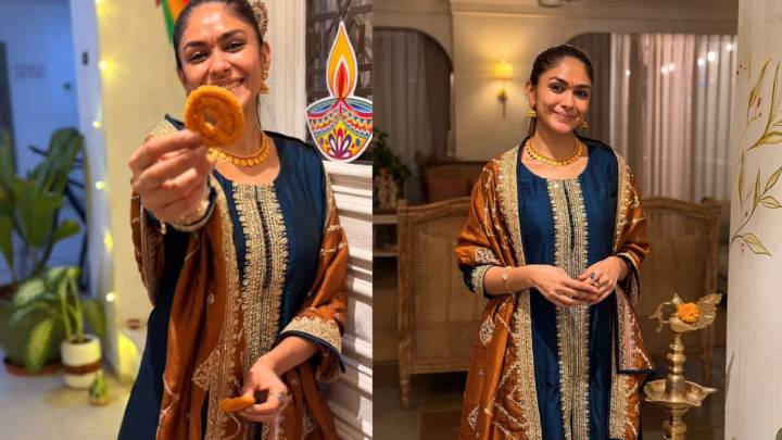 Mrunal Thakur Proves That Festive Chic Starts At Home (And In The Heart!)