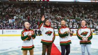Gaborik reads Wild starting lineup, drops puck before 25th anniversary game