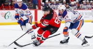 Jack Hughes scores 2 goals as the Devils win their 4th in a row by beating the Oilers 5