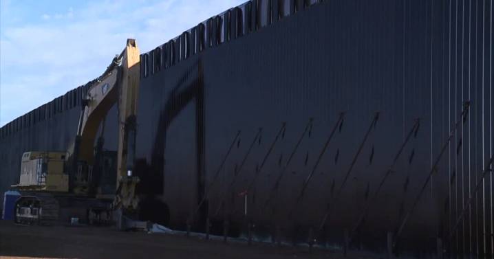 Border wall construction continues in Tucson sector while migrant encounters dip down