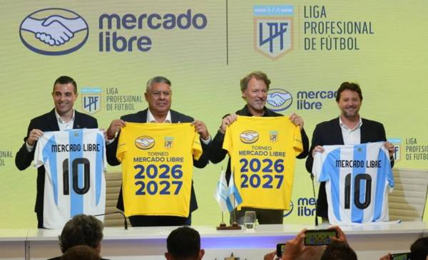 Acuerdo entre la AFA y Mercado Libre, será el sponsor principal de la Liga Profesional