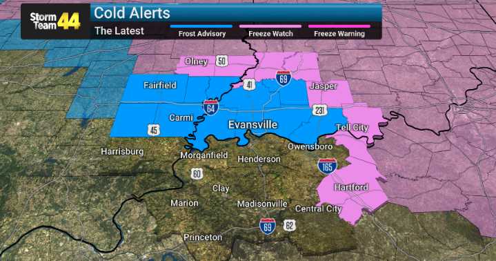 Overnight Frost/Freeze Threat Ahead