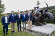 El Gobierno homenajea a la ingeniería cántabra con la colocación de la histórica turbina 'Francis' en el PCTCAN
