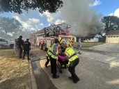 Precinct 4 deputy helps rescue burn victim from house fire in north Harris County