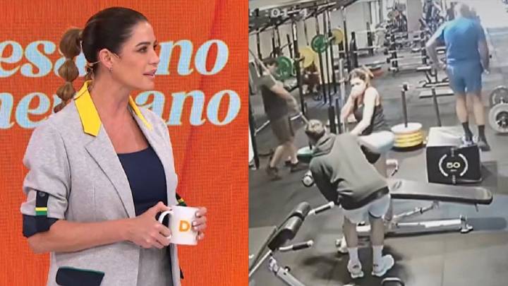 Pamela David le dio una patada a su entrenador en sus partes íntimas y se conoció el video: "¡Qué exagerado!"