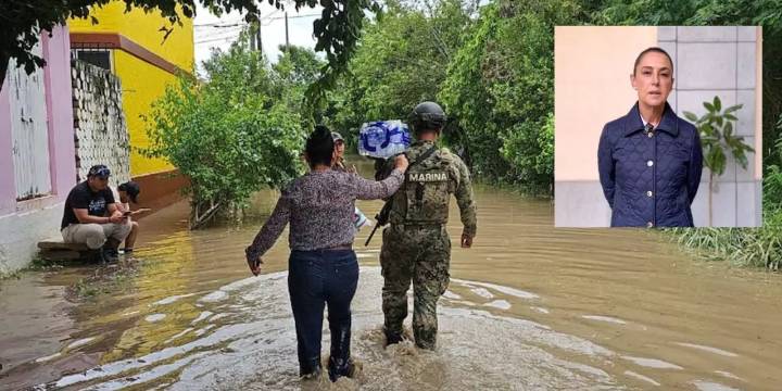 “No dejaremos a nadie desamparado”: Sheinbaum anuncia visitas, censo y apoyo a damnificados por lluvias