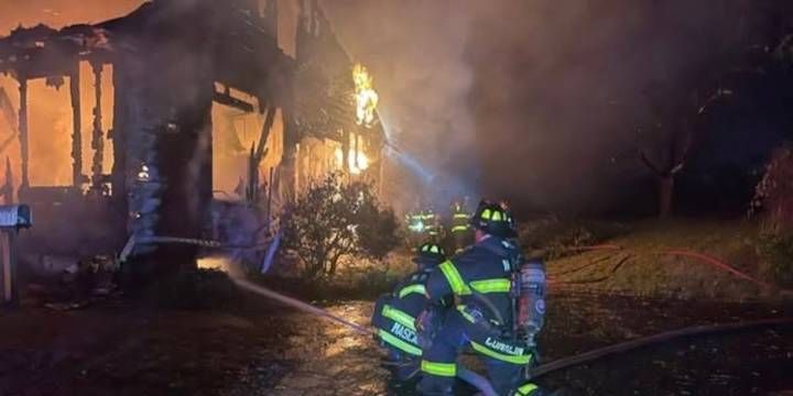 Fire destroys home in North Branford