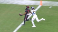 WATCH: Cardinals' Emari Demercado drops ball before end zone on wide