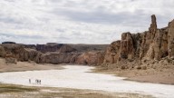El cañadón escondido de la Patagonia que atrae a escaladores y es un oasis en plena estepa: mirá cómo llegar