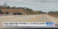 Road crews prep for more U.S. 33 rock blasting