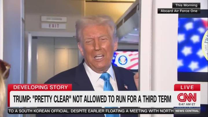 'It's Pretty Clear': Trump Says He's 'Not Allowed To Run' For A Third Term