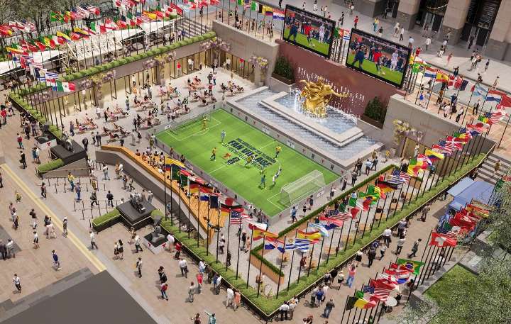 For The First Time: NYC Is Hosting The World Cup’s Biggest Fan Village — See How The Famous Ice Rink Will Look