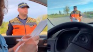 Amamantaron al bebé en plena ruta, la Caminera los multó y el conductor se viralizó con un video