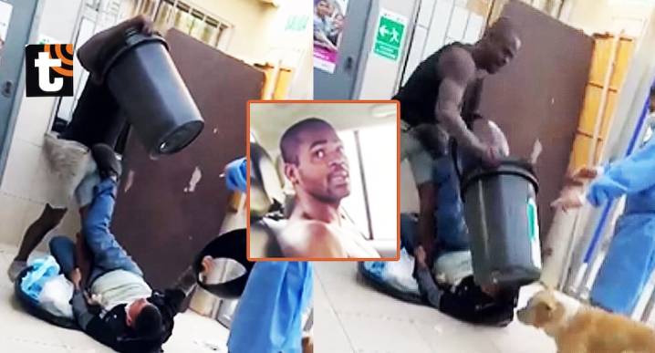 ¡Extranjero desata el caos en el Callao! Colombiano golpea salvajemente a vigilante dentro de posta médica Jhojan Ortiz ingresó gritando al centro de salud Palmeras de Oquendo y desató el pánico
