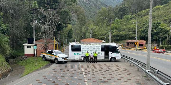 Capturan a conductor con 266 paquetes de cocaína en bus intermunicipal en Cáqueza, Cundinamarca