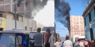 Incendio en almacén de Barrios Altos genera una gran columna de humo y alarma entre los vecinos del Cercado de Lima