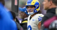 Rams WR Puka Nacua misses practice with ankle injury before London trip. Havenstein, Corum also out