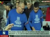 En China pescadores venezolanos evalúan calidad de motores fuera de borda