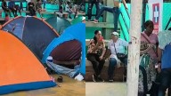 Desplazados en Bolívar tienen que dormir en carpas con goteras y, prácticamente, sobre el suelo