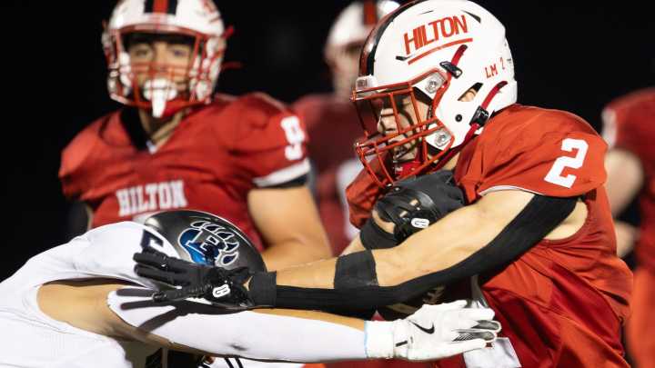 Video: Postgame interview with Hilton football's Tyler Reger