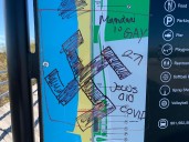 Hate on the boardwalk: Sign defaced with swastika at Staten Island outdoor gem
