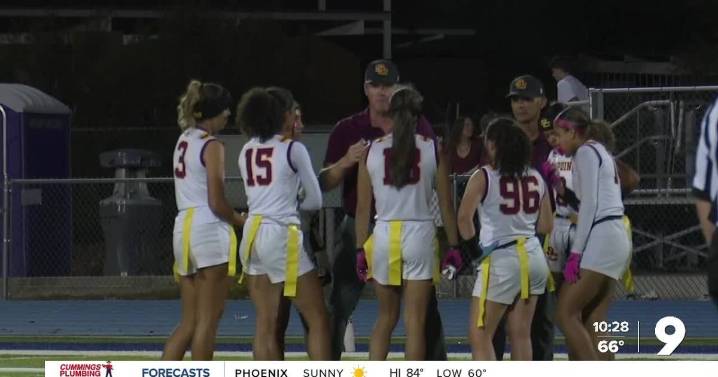 Marana flag football Hands Salpointe its first loss, stays perfect at 11