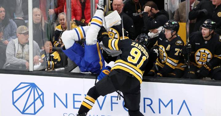 Swayman makes 22 saves, Bruins beat Sabres 3