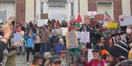 Thousands protest Trump agenda in Burlington