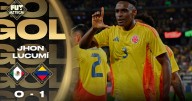 Gol de Jhon Lucumí | Colombia se adelanta 0-1 ante México con juagada a balón parado