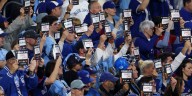 Jonas Brothers play at World Series Stand Up to Cancer moment